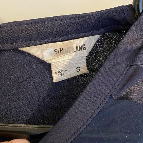 Helmut Lang silk top - navy blue size small - Picture 3 of 3